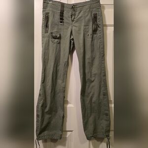 dELiA*s Olive Green Wide Leg Cargo Pants